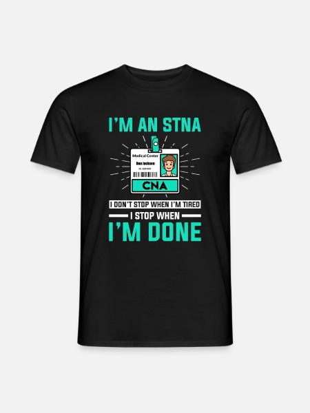 STNA Certified Nursing Assistant - Men's T-Shirt - black