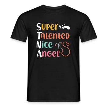 STNA Certified Nursing Assistant - Men's T-Shirt - black - Front - AI Model Male 178 light (178cm)