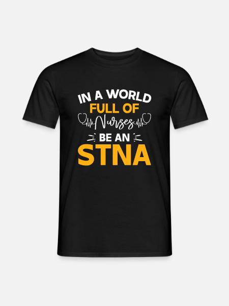 STNA Certified Nursing Assistant - Men's T-Shirt - black