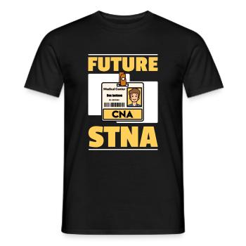 STNA Certified Nursing Assistant - Men's T-Shirt - black - Front - AI Model Male 178 light (178cm)