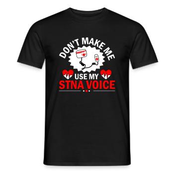 STNA Certified Nursing Assistant - Men's T-Shirt - black - Front - AI Model Male 178 light (178cm)