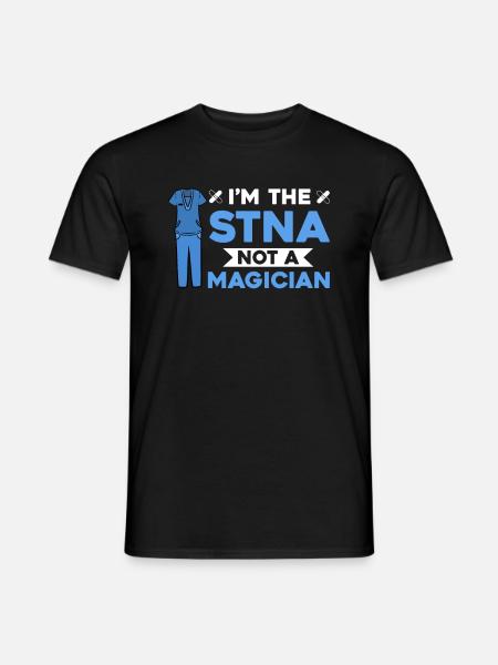 STNA Certified Nursing Assistant - Men's T-Shirt - black