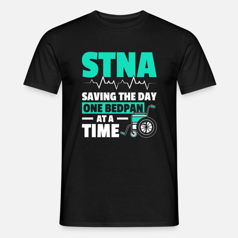 STNA Certified Nursing Assistant - Men’s T-shirt - black
