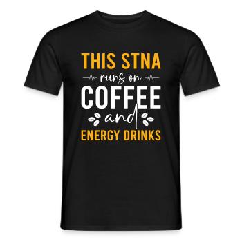 STNA Certified Nursing Assistant - Men's T-Shirt - black - Front - AI Model Male 178 light (178cm)