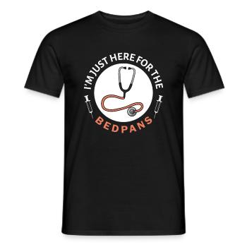STNA Certified Nursing Assistant - Men's T-Shirt - black - Front - AI Model Male 178 light (178cm)