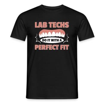 Prothésiste dentaire Prothésiste dentaire - T-shirt homme - noir - Devant - AI Model Male 178 light (178cm)