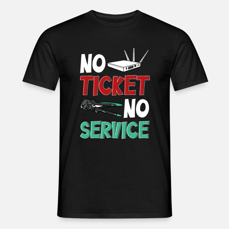 Netzwerkadministrator Systemadministrator Netzwerk - Männer T-Shirt - Schwarz