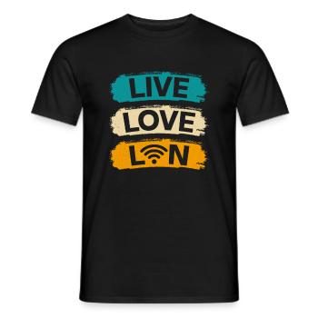 Amministratore di rete Amministratore di sistema Rete - T-shirt uomo - nero - Fronte - AI Model Male 178 light (178cm)