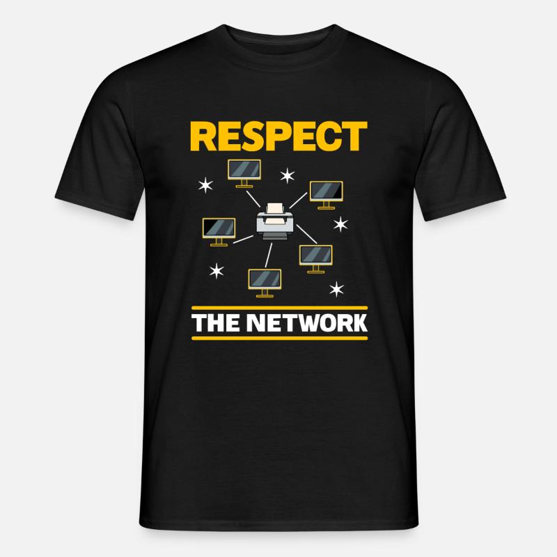 Netzwerkadministrator Systemadministrator Netzwerk - Männer T-Shirt - Schwarz