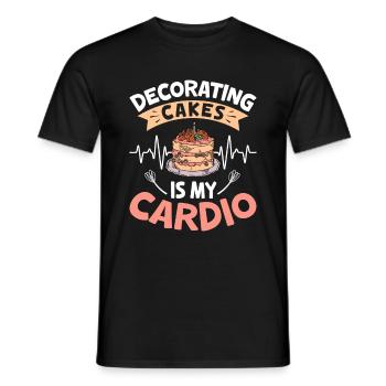 Cake Artist Cake Decorator Cake Decorator B - Men's T-Shirt - black - Front - AI Model Male 178 light (178cm)