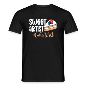Cake Artist Cake Decorator Cake Decorator B - Men's T-Shirt - black - Front - AI Model Male 178 light (178cm)
