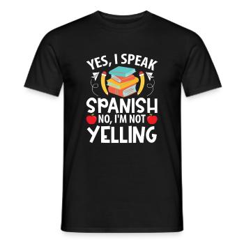 Spanish Teacher Maestra Bilingual Teacher - Men's T-Shirt - black - Front - AI Model Male 178 light (178cm)