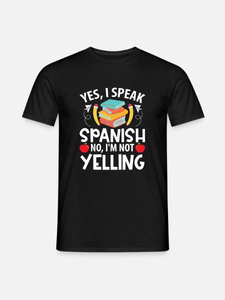 Spanischlehrerin Maestra Bilinguale Lehrerin - Männer T-Shirt - Schwarz