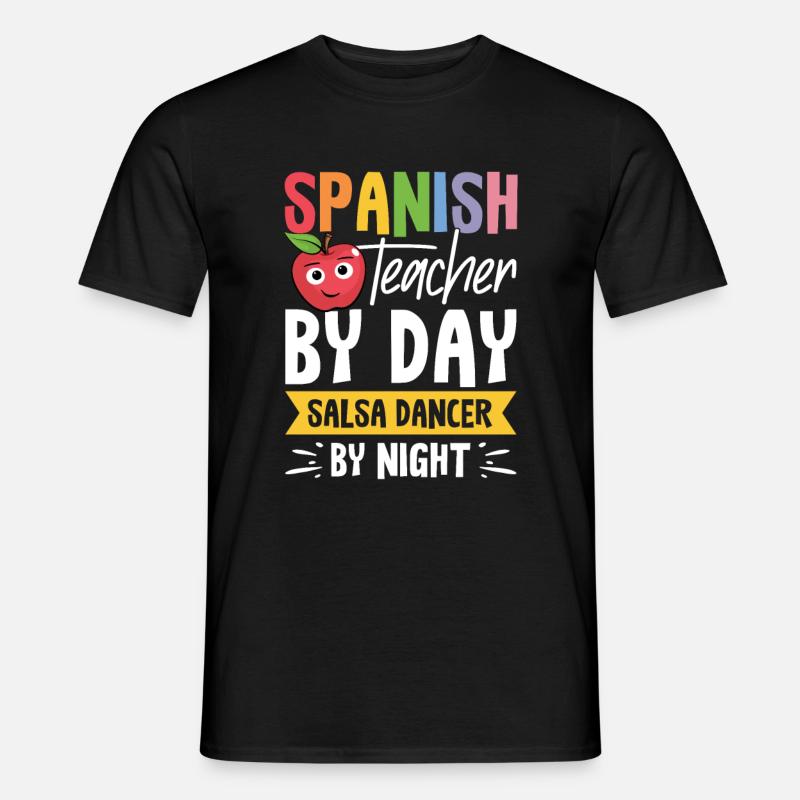 Spanischlehrerin Maestra Bilinguale Lehrerin - Männer T-Shirt - Schwarz