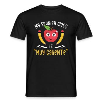 Spanish Teacher Maestra Bilingual Teacher - Men's T-Shirt - black - Front - AI Model Male 178 light (178cm)