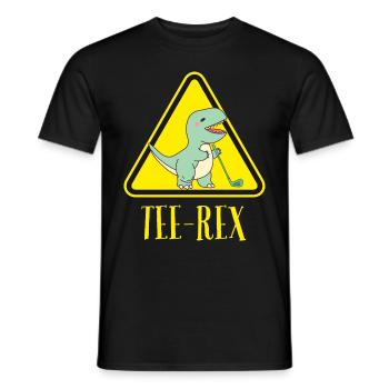 Tee-Rex! Der T-Rex. - Männer T-Shirt - Schwarz - Vorne - AI Model Male 178 light (178cm)