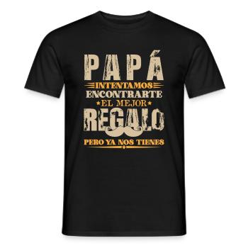 Dia Del Padre Hombre Papá Regalo Padre - Männer T-Shirt - Schwarz - Vorne - AI Model Male 178 light (178cm)