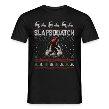 Match de hockey sur glace - T-shirt homme - noir - Devant - AI Model Male 178 light (178cm)