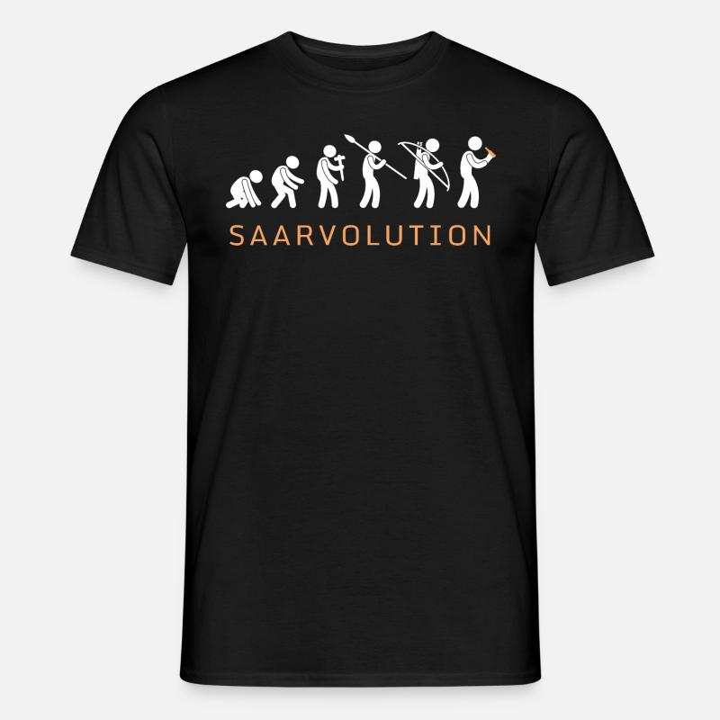 Saarvolution - Revolution im Style - Männer T-Shirt - Schwarz
