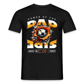 POWER OF THE DAD SIDE - Men's T-Shirt - black - Front - AI Model Male 178 light (178cm)