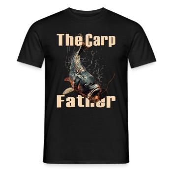 Angling Catch Fish carp fish Karpfen - Männer T-Shirt - Schwarz - Vorne - AI Model Male 178 light (178cm)