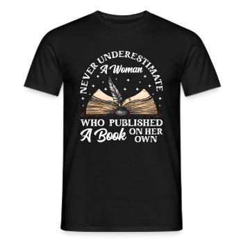 Écrivain Auteur de romans - T-shirt homme - noir - Devant - AI Model Male 178 light (178cm)