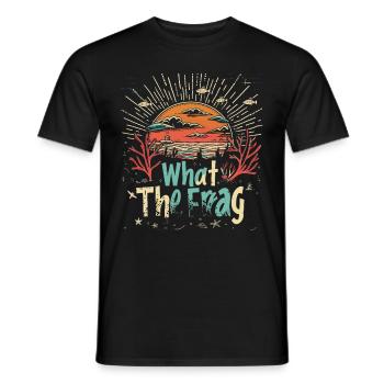 Aquarium Aquarist Coral Fragging - Men's T-Shirt - black - Front - AI Model Male 178 light (178cm)