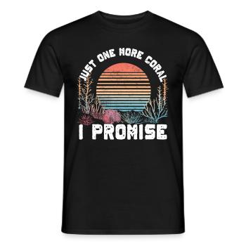 Aquarium Aquarist Coral Fragging - Men's T-Shirt - black - Front - AI Model Male 178 light (178cm)
