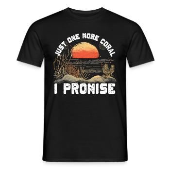 Aquarium Aquarist Coral Fragging - Men's T-Shirt - black - Front - AI Model Male 178 light (178cm)