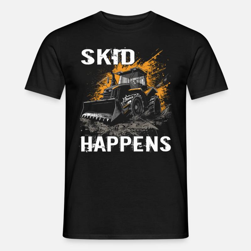 Skid steer loader enthusiasts - Men's T-shirt - black