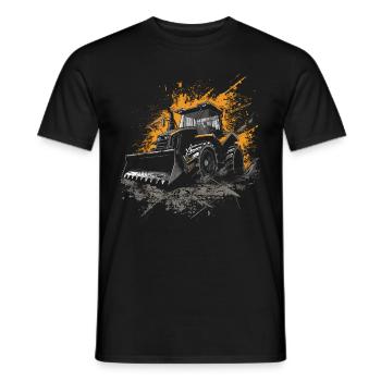 Amateurs de chargeuses compactes - T-shirt homme - noir - Devant - AI Model Male 178 light (178cm)