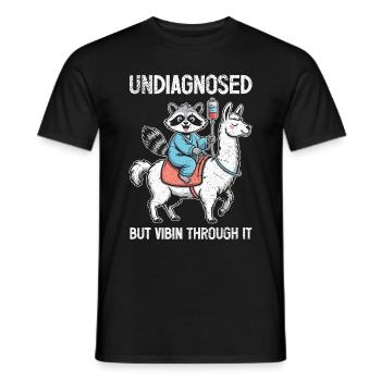 Undiagnosed neurodivergents - Men's T-Shirt - black - Front - AI Model Male 178 light (178cm)