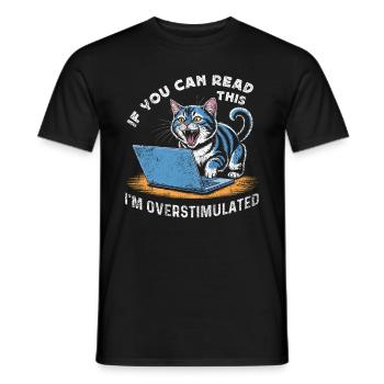 Undiagnosed, but something - Men's T-Shirt - black - Front - AI Model Male 178 light (178cm)