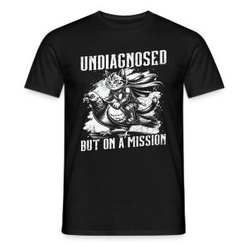 Undiagnosed, but something - Men's T-Shirt - black - Front - AI Model Male 178 light (178cm)