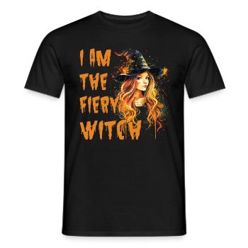 Gruselige Pin-up-hexe Halloween - Männer T-Shirt - Schwarz - Vorne - AI Model Male 178 light (178cm)