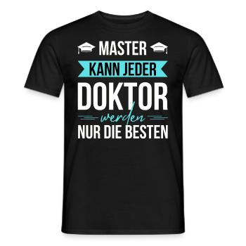 Doktortitel Promotion Doktorand - Männer T-Shirt - Schwarz - Vorne - AI Model Male 178 light (178cm)