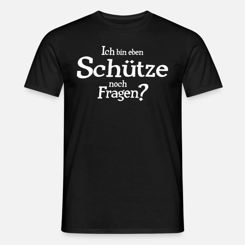Sternzeichen Schütze - Männer T-Shirt - Schwarz