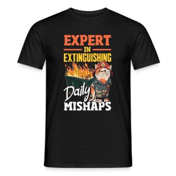 Dumpster Fire Response Team Leader - Men's T-Shirt - black - Front - AI Model Male 178 light (178cm)