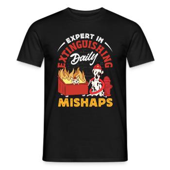 Dumpster Fire Response Team Leader - Men's T-Shirt - black - Front - AI Model Male 178 light (178cm)