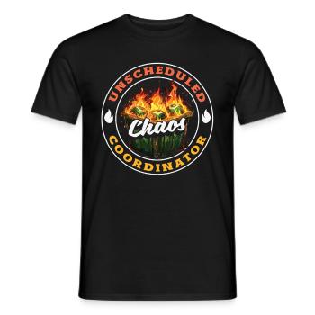 Dumpster Fire Response Team Leader - Men's T-Shirt - black - Front - AI Model Male 178 light (178cm)