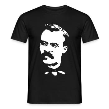 Friedrich Nietzsche - T-shirt homme - noir - Devant - AI Model Male 178 light (178cm)