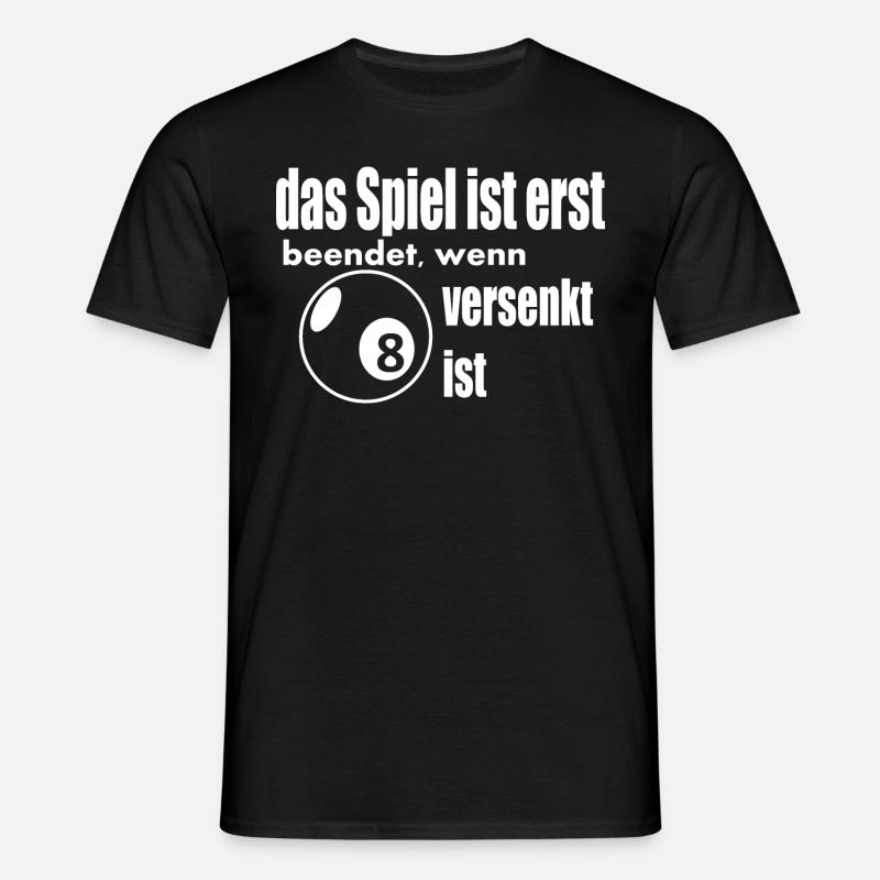 Poolbillard - Männer T-Shirt - Schwarz