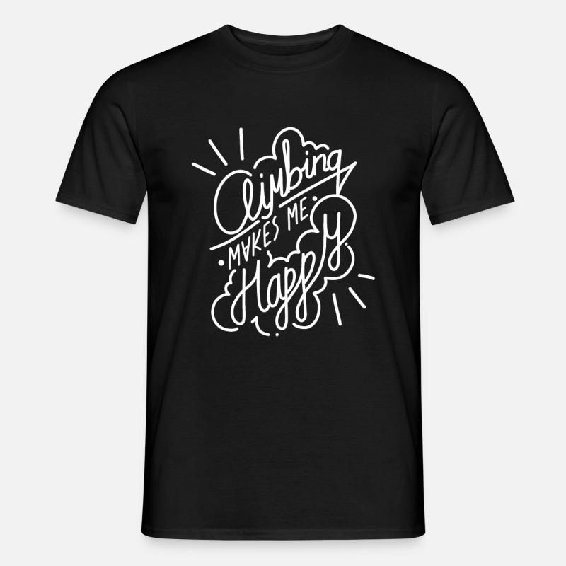 Climbing Klettern Eisklettern - Männer T-Shirt - Schwarz
