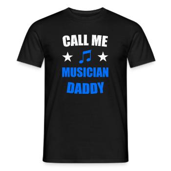 Père de la musique - T-shirt homme - noir - Devant - AI Model Male 178 light (178cm)