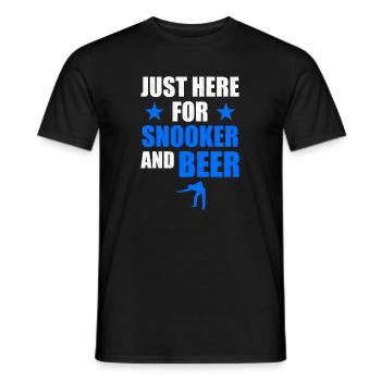 Bier und Snooker - Männer T-Shirt - Schwarz - Vorne - AI Model Male 178 light (178cm)