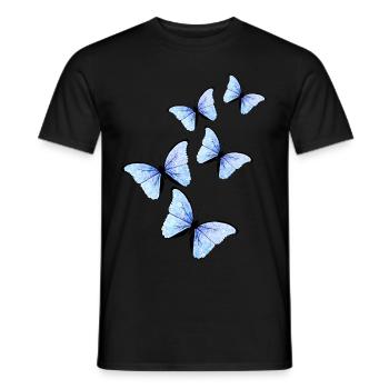 Papillon - T-shirt homme - noir - Devant - AI Model Male 178 light (178cm)