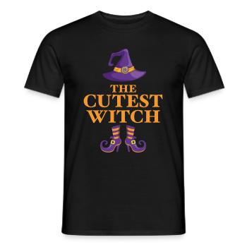 La sorcière la plus mignonne - T-shirt homme - noir - Devant - AI Model Male 178 light (178cm)