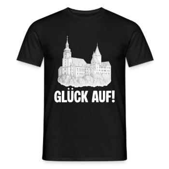 Schwarzenberg Glueck auf - Männer T-Shirt - Schwarz - Vorne - AI Model Male 178 light (178cm)