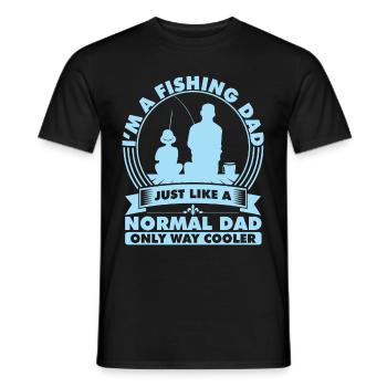 FISHING DAD | fishing - Men's T-Shirt - black - Front - AI Model Male 178 light (178cm)