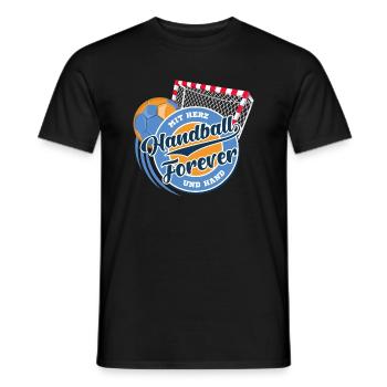 Le handball pour toujours - T-shirt homme - noir - Devant - AI Model Male 178 light (178cm)